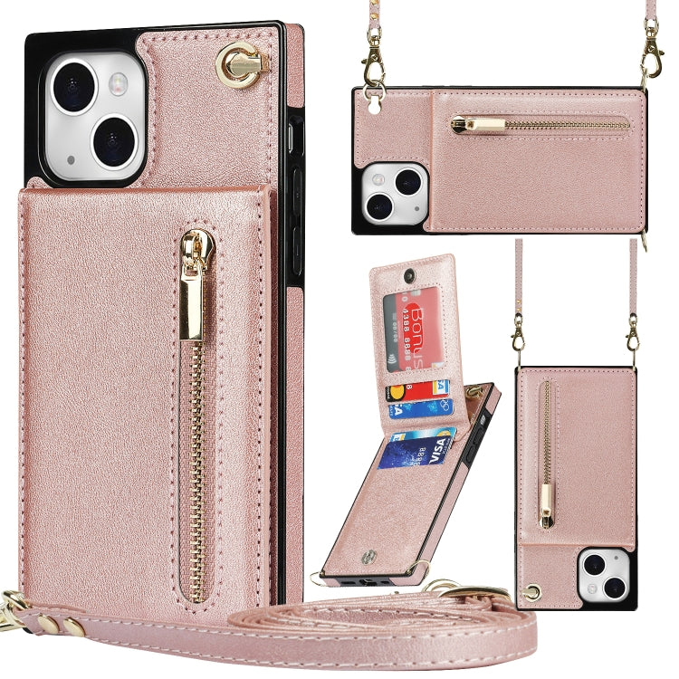 Cross-body Zipper Square Phone Case with Holder
