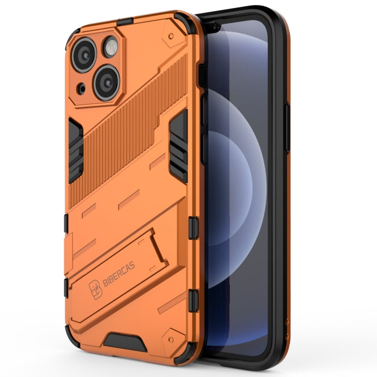 Punk Armor 2 in 1 PC + TPU Phone Case with Invisible Holder, For iPhone 13 mini, For iPhone 13, For iPhone 13 Pro