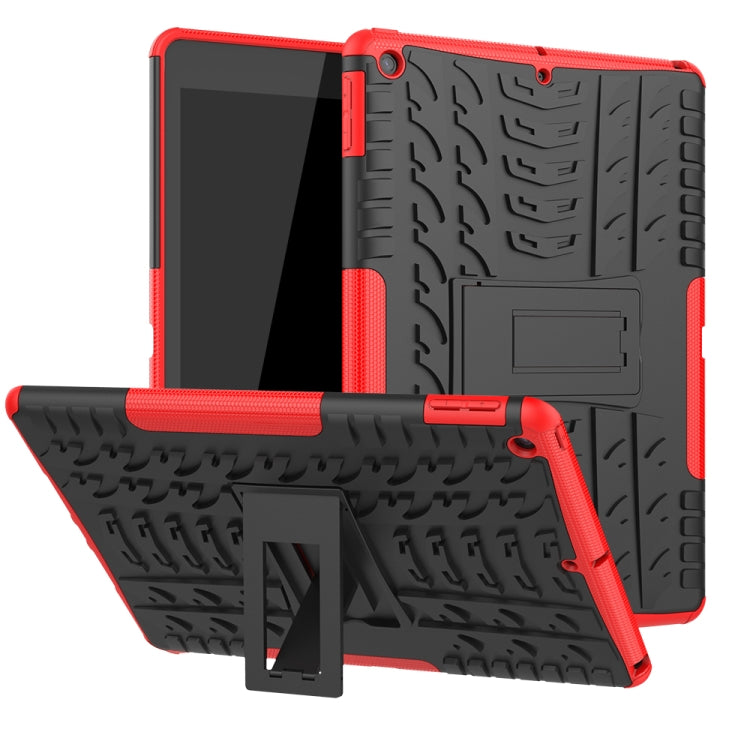Coque antichoc en TPU et PC avec support, effet pneu, pour iPad 10.2 (2021/2020/2019), Galaxy Tab S6, Huawei MediaPad M5 Lite 8, Amazon Kindle Fire HD 10 (2019)