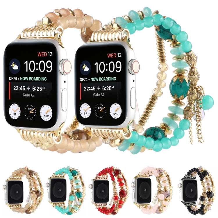 Pearl Strap Watchband For Apple Watch Series, 7 41mm / 6&SE&5&4 40mm / 3&2&1 38mm, 7 45mm / 6&SE&5&4 44mm / 3&2&1 42mm