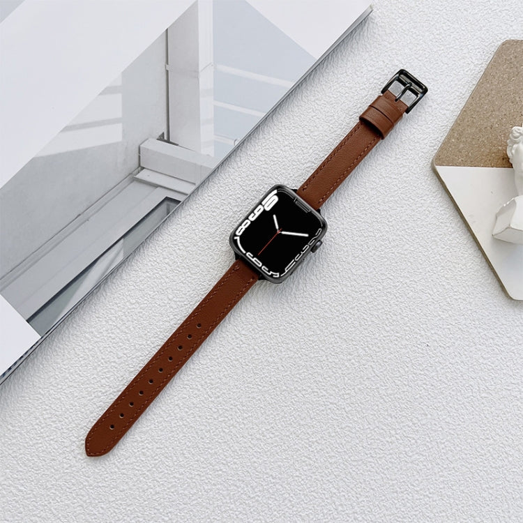 Leather Watchband For Apple Watch Series, 7 41mm / 6&SE&5&4 40mm / 3&2&1 38mm, 7 45mm / 6&SE&5&4 44mm / 3&2&1 42mm