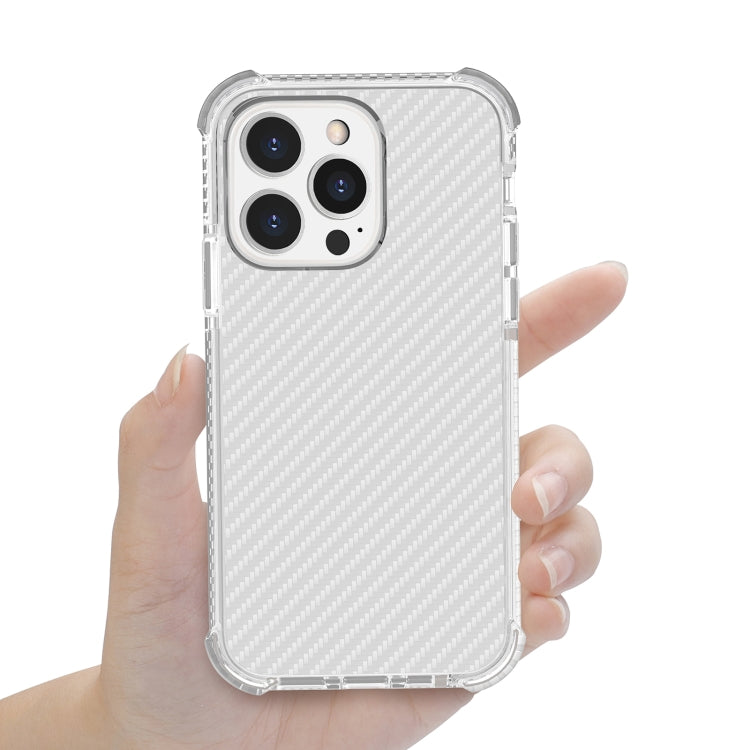 Carbon Fiber Texture Four-corner Shockproof Phone Case, For iPhone 13 Pro Max, For iPhone 13 Pro, For iPhone 13, For iPhone 13 mini