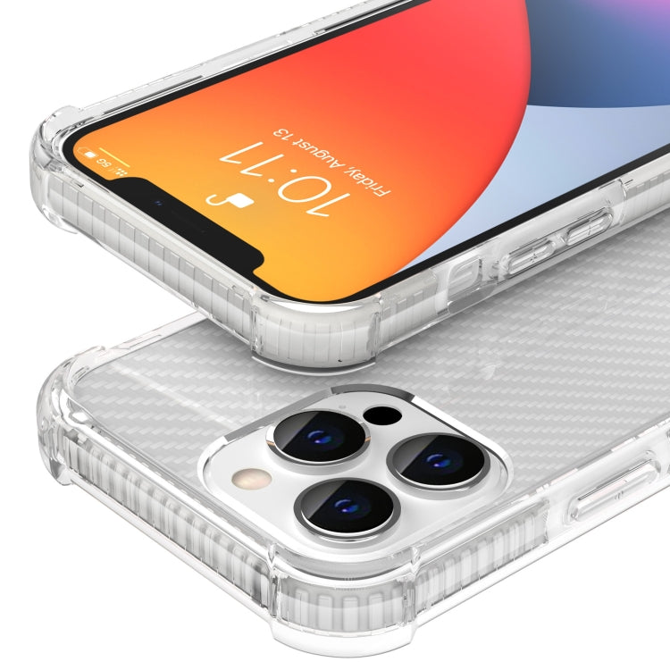 Carbon Fiber Texture Four-corner Shockproof Phone Case, For iPhone 13 Pro Max, For iPhone 13 Pro, For iPhone 13, For iPhone 13 mini