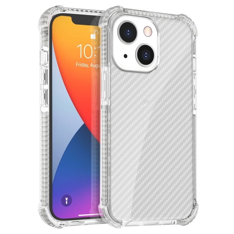 Carbon Fiber Texture Four-corner Shockproof Phone Case, For iPhone 13 Pro Max, For iPhone 13 Pro, For iPhone 13, For iPhone 13 mini