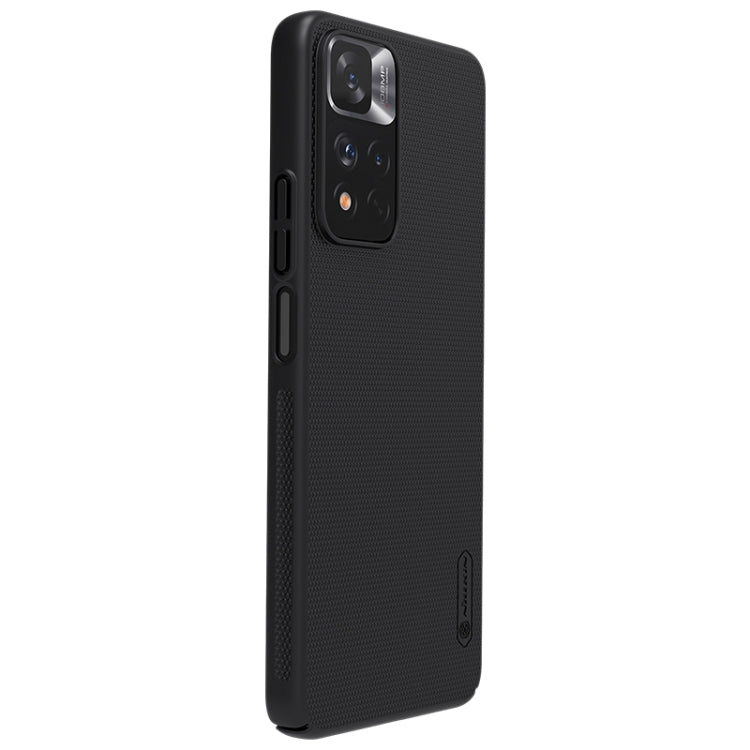 For Xiaomi Redmi Note 11 Pro Glogal / 11 Pro Glogal 5G / 11 Pro+ 5G India / 11E Pro 5G NILLKIN Frosted Concave-convex Texture PC Case (Black)
