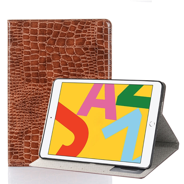 For iPad 10.2 / 10.5 Crocodile Texture Horizontal Flip Leather Case with Holder & Card Slots & Wallet, For iPad 10.2 / 10.5