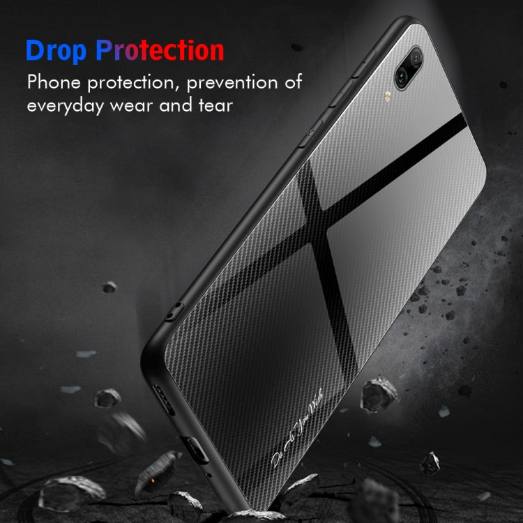 Texture Gradient Glass Protective Case, For Huawei Enjoy 9 Plus / Y9 2019, For Huawei Enjoy 9s, For Huawei Mate 20 Pro, For Huawei P20 Pro