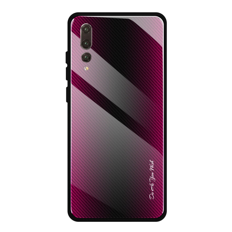 Texture Gradient Glass Protective Case, For Huawei Enjoy 9 Plus / Y9 2019, For Huawei Enjoy 9s, For Huawei Mate 20 Pro, For Huawei P20 Pro