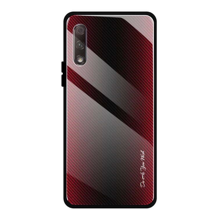 Texture Gradient Glass Protective Case, For Honor 9X, For OnePlus 7, For Huawei Mate 30 Pro, For Huawei P30 Pro