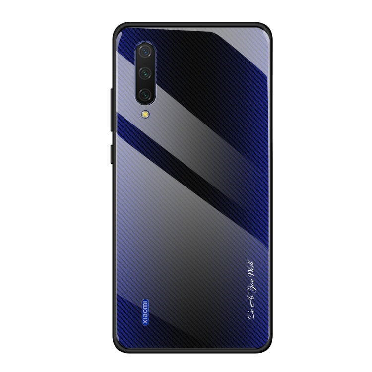 Texture Gradient Glass Protective Case, For Xiaomi 9 SE, For Xiaomi CC9 / A3 Lite