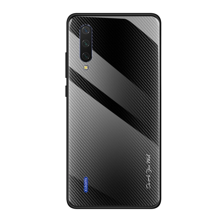 Texture Gradient Glass Protective Case, For Xiaomi 9 SE, For Xiaomi CC9 / A3 Lite