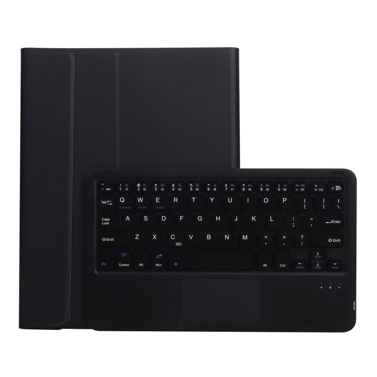 Étui clavier Bluetooth A07B-A en cuir texturé agneau avec touches carrées et contrôle tactile pour iPad, iPad 9.7 (2018 et 2017) / Pro 9.7 (Air 2) et iPad Pro 10.5 (10.2) (2021 et 2020) / Air 3