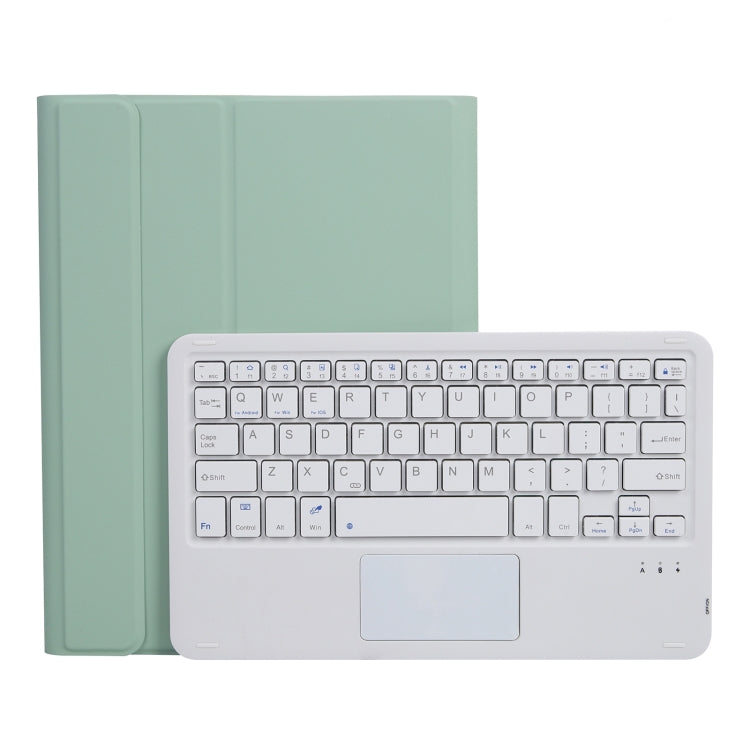 A07B-A Lambskin Texture Square Keycap Bluetooth Keyboard Leather Case with Touch Control For iPad, For iPad 9.7 2018 & 2017 / Pro 9.7 inch / Air 2, For iPad Pro 10.5 inch / 10.2 2021 & 2020 & 2019 / Air 3������������������������������������������������...