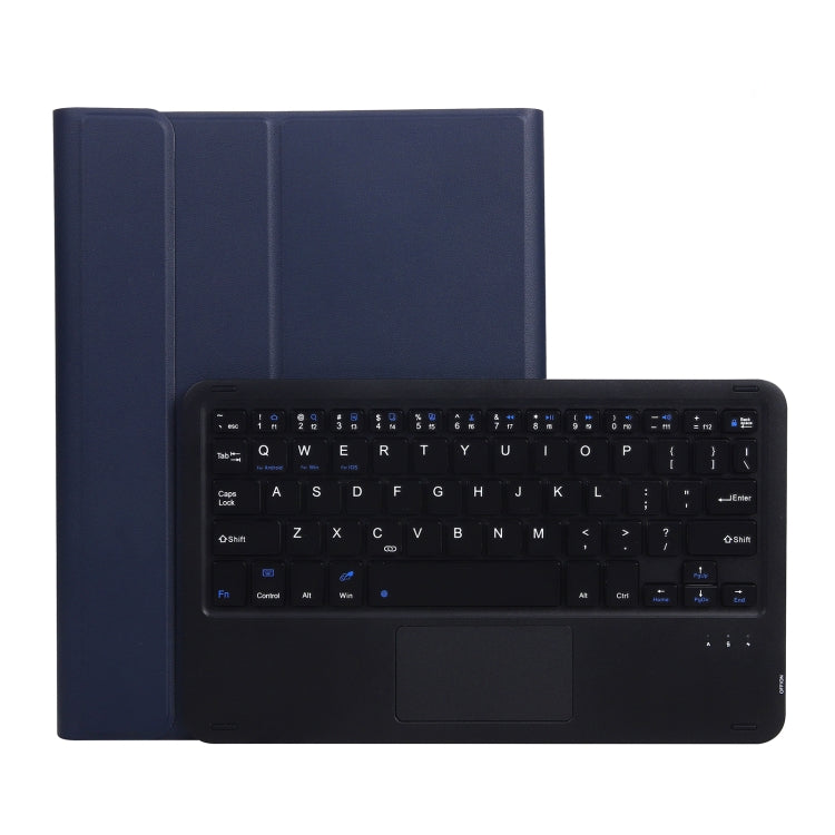 Étui clavier Bluetooth A07B-A en cuir texturé agneau avec touches carrées et contrôle tactile pour iPad, iPad 9.7 (2018 et 2017) / Pro 9.7 (Air 2) et iPad Pro 10.5 (10.2) (2021 et 2020) / Air 3