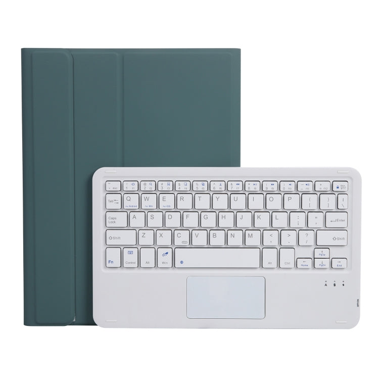 Étui clavier Bluetooth A07B-A en cuir texturé agneau avec touches carrées et contrôle tactile pour iPad, iPad 9.7 (2018 et 2017) / Pro 9.7 (Air 2) et iPad Pro 10.5 (10.2) (2021 et 2020) / Air 3