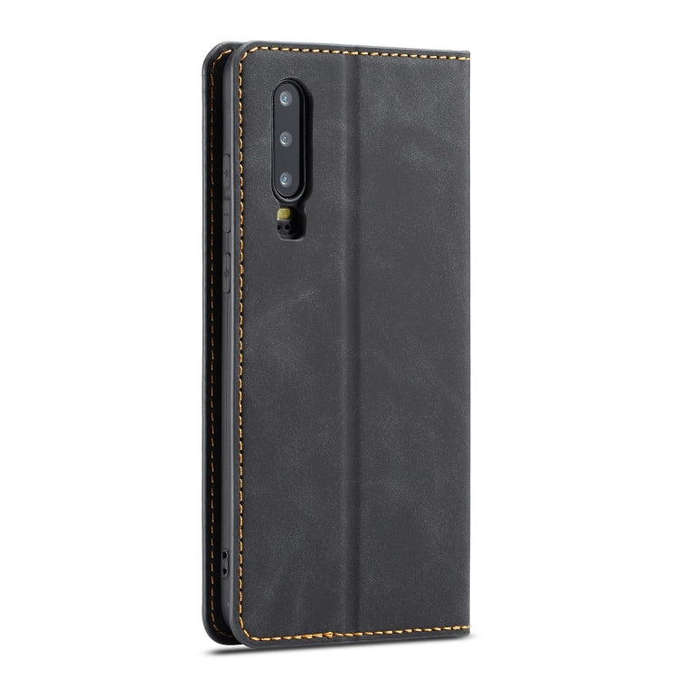 Forwenw Dream Series Oil Edge Strong Magnetism Horizontal Flip Leather Case with Holder & Card Slots & Wallet & Photo Frame, For Huawei P30, For Huawei P30 Lite, For Huawei P30 Pro, For Galaxy A10 / M10, For Galaxy A20, For Galaxy A30