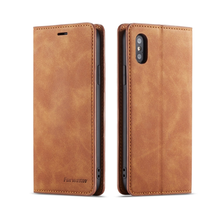 Forwenw Dream Series Oil Edge Strong Magnetism Horizontal Flip Leather Case with Holder & Card Slots & Wallet & Photo Frame, For iPhone XS Max, For iPhone XS / X, For Xiaomi Redmi Note 7, For Xiaomi Redmi Note 7 Pro, For Xiaomi Redmi Note 8 Pro��������...