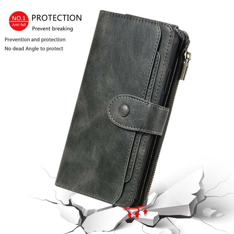 Retro Multifunctional Horizontal Flip PU Leather Case with Card Slot & Holder & Wallet & Photo Frame