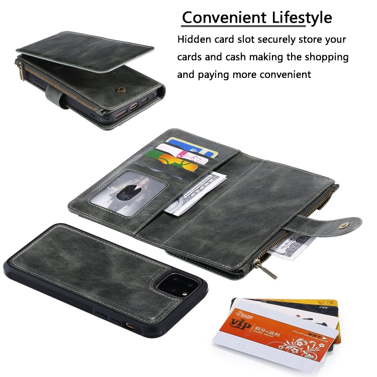 Retro Multifunctional Horizontal Flip PU Leather Case with Card Slot & Holder & Wallet & Photo Frame