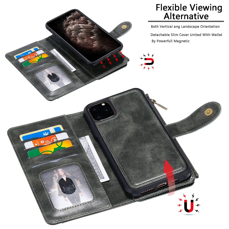 Retro Multifunctional Horizontal Flip PU Leather Case with Card Slot & Holder & Wallet & Photo Frame