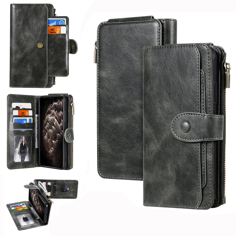 Retro Multifunctional Horizontal Flip PU Leather Case with Card Slot & Holder & Wallet & Photo Frame