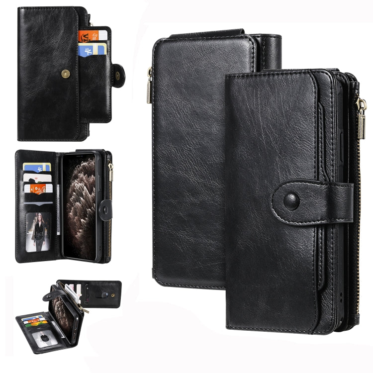 Retro Multifunctional Horizontal Flip PU Leather Case with Card Slot & Holder & Wallet & Photo Frame