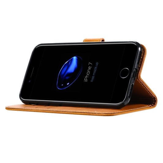 Protective leather case with stand holder functionality displayed open