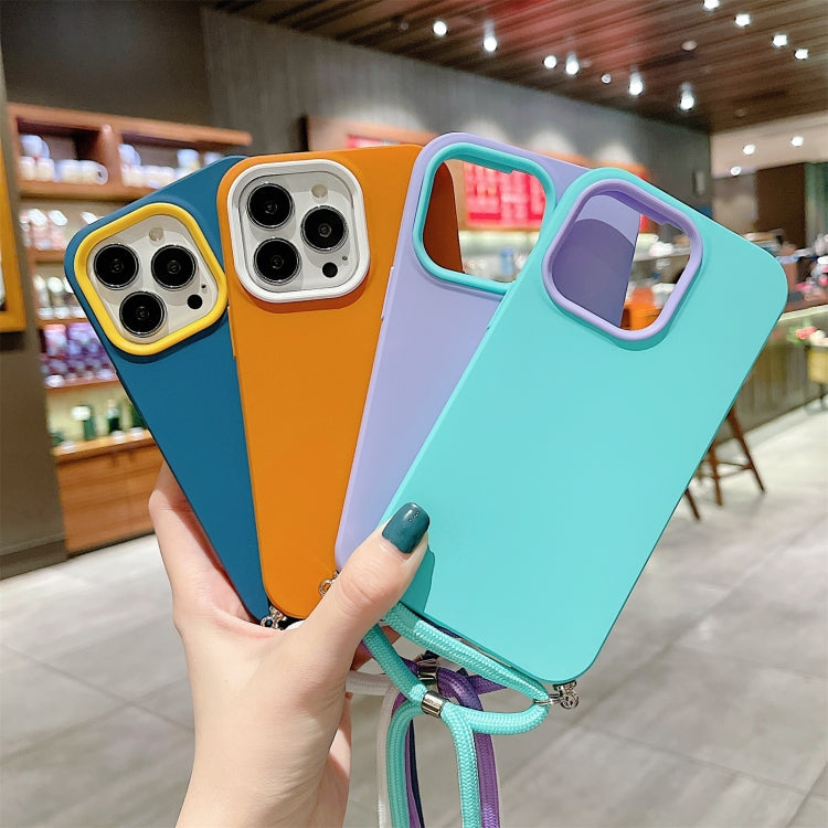 3 In 1 PC + TPU Solid Color Phone Case