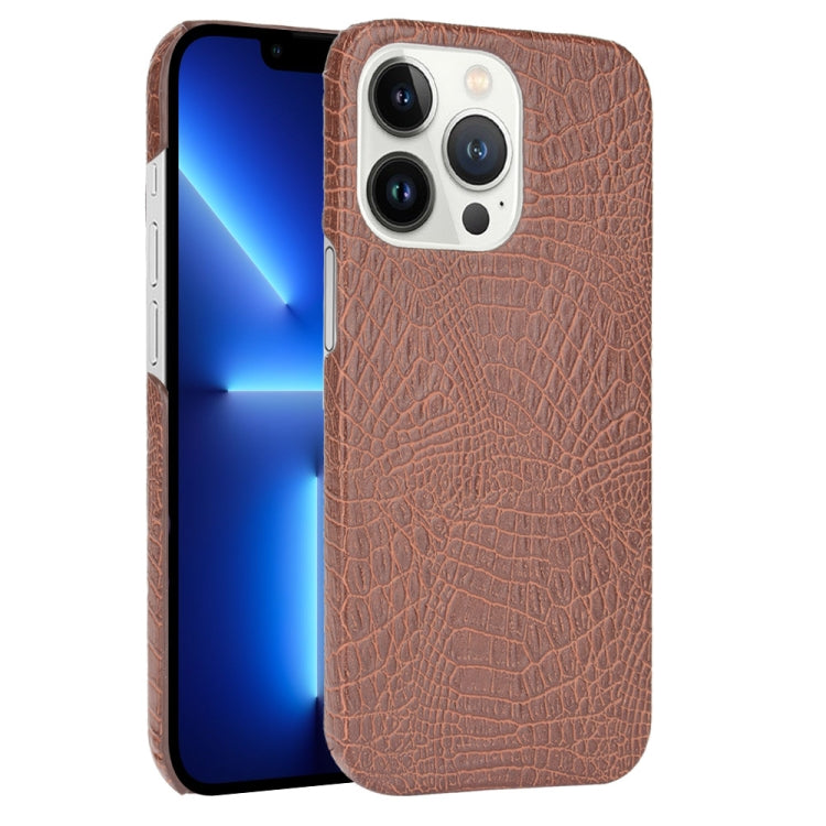 Crocodile PU + PC Phone Case, For iPhone 13 Pro Max