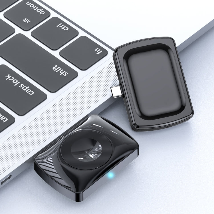 JJT-997 Type-C Interface Earphone and Watch Double-sided Wireless Charger for AirPods & iWatch