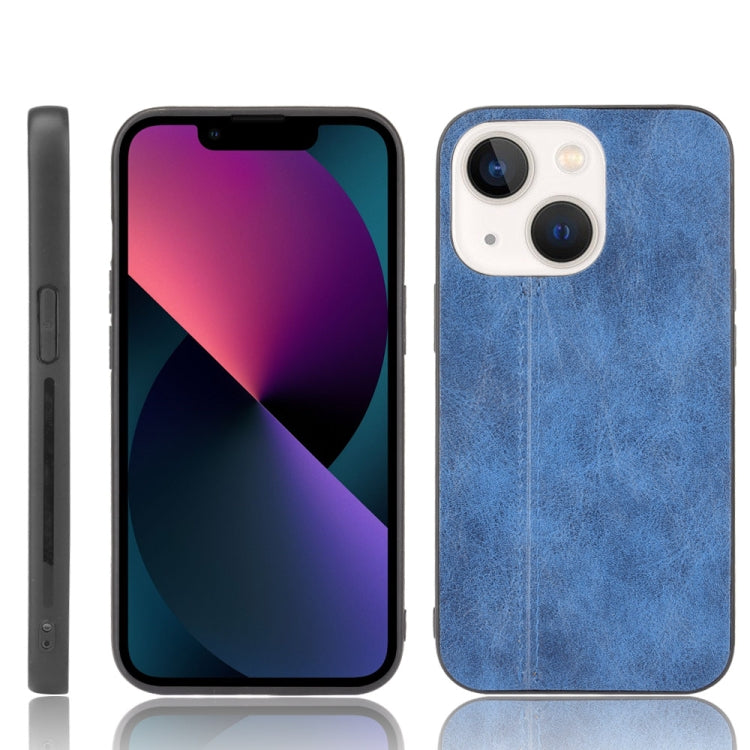 Sewing Cow Leather Soft PC Case, For iPhone 13, For iPhone 13 Pro, For iPhone 13 Pro Max