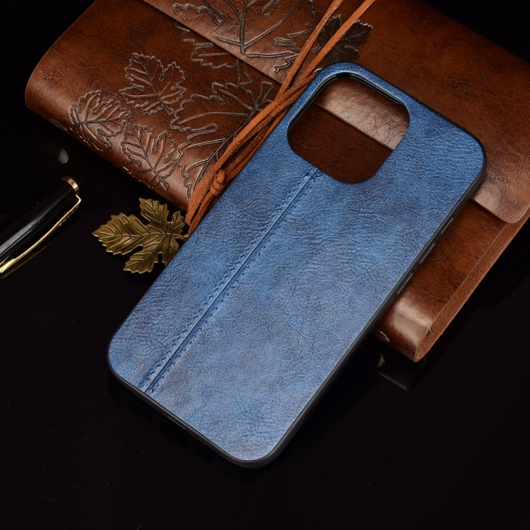 Sewing Cow Leather Soft PC Case, For iPhone 13, For iPhone 13 Pro, For iPhone 13 Pro Max