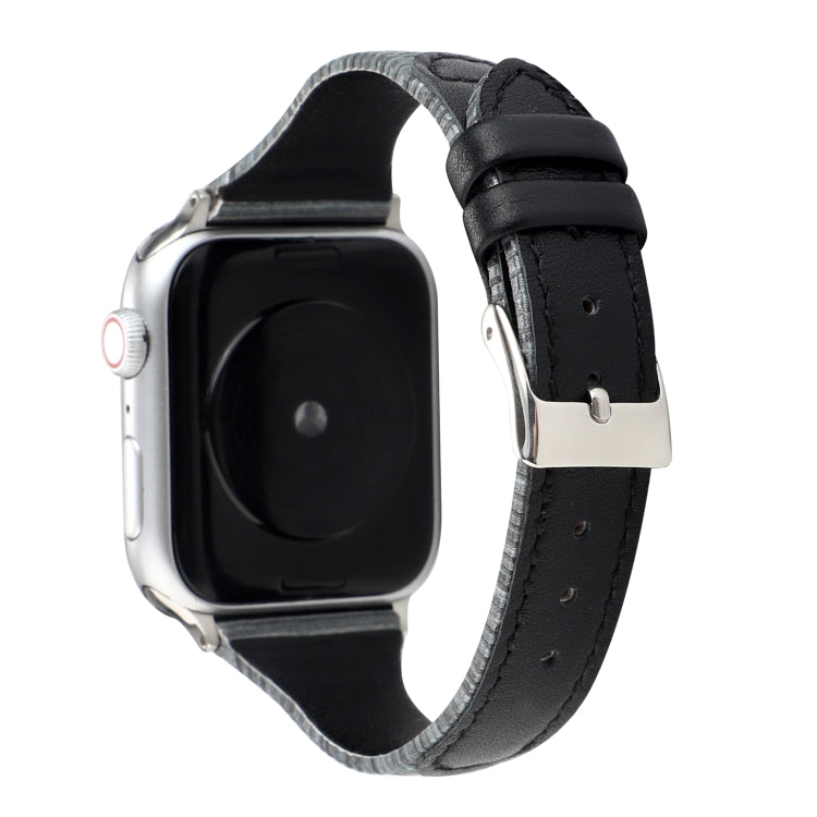 Stitching Stripes Genuine Leather Strap  Watchband, For Apple Watch Series, For Apple Watch Series 5
