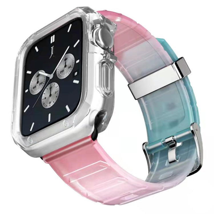 Silicone Watchband + Watch Case Set, For Apple Watch Series 7 41mm, For Apple Watch Series 7 45mm
