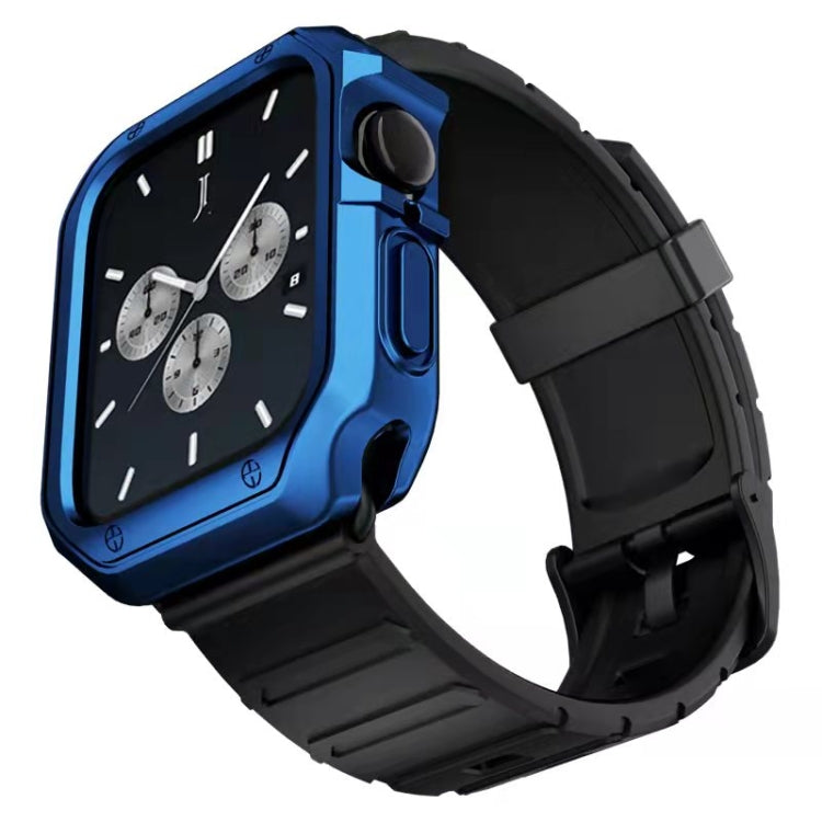Silicone Watchband + Watch Case Set, For Apple Watch Series 7 41mm, For Apple Watch Series 7 45mm