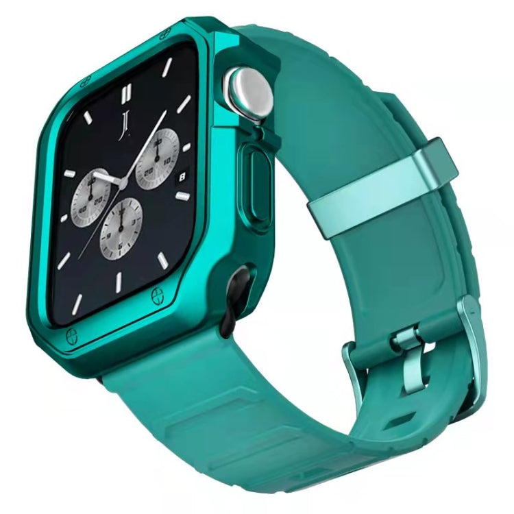 Silicone Watchband + Watch Case Set, For Apple Watch Series 7 41mm, For Apple Watch Series 7 45mm