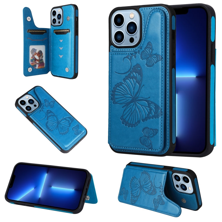 Butterfly Embossing Pattern Shockproof Phone Case, For iPhone 13 Pro Max, For iPhone 13 Pro, For iPhone 13