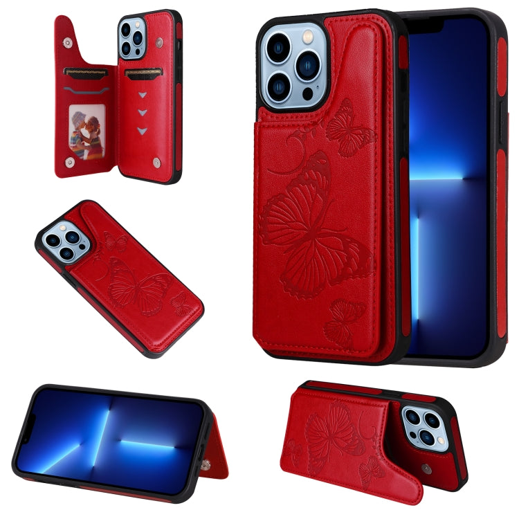 Butterfly Embossing Pattern Shockproof Phone Case, For iPhone 13 Pro Max, For iPhone 13 Pro, For iPhone 13