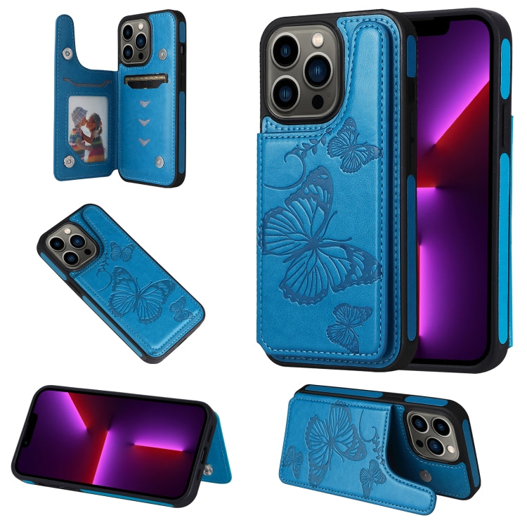Butterfly Embossing Pattern Shockproof Phone Case, For iPhone 13 Pro Max, For iPhone 13 Pro, For iPhone 13