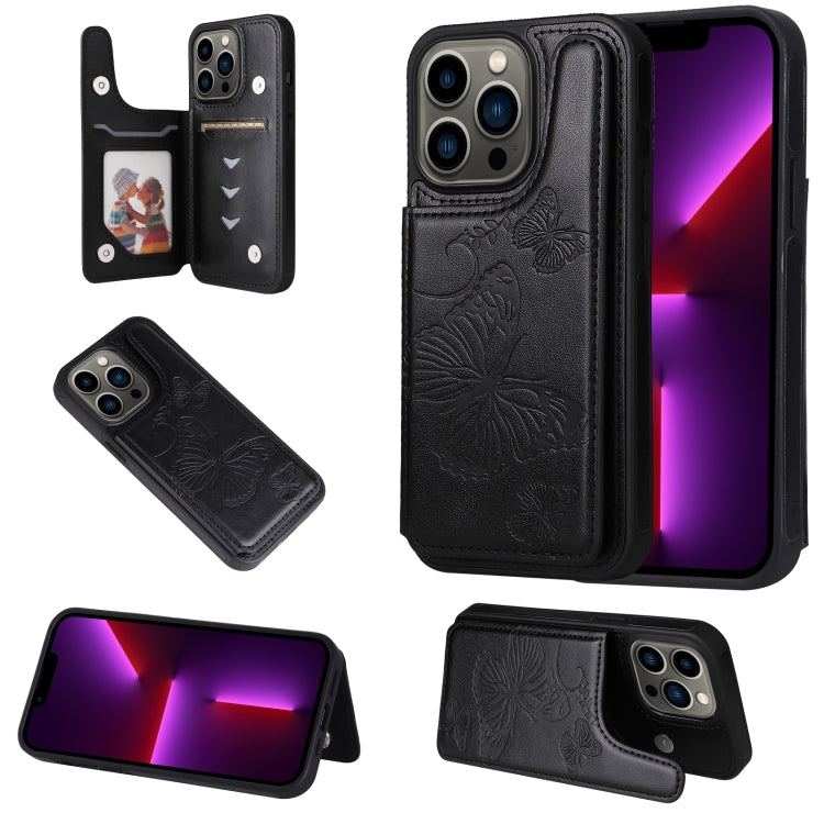 Butterfly Embossing Pattern Shockproof Phone Case, For iPhone 13 Pro Max, For iPhone 13 Pro, For iPhone 13