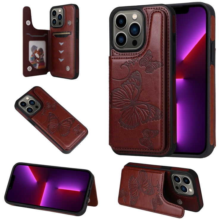 Butterfly Embossing Pattern Shockproof Phone Case, For iPhone 13 Pro Max, For iPhone 13 Pro, For iPhone 13