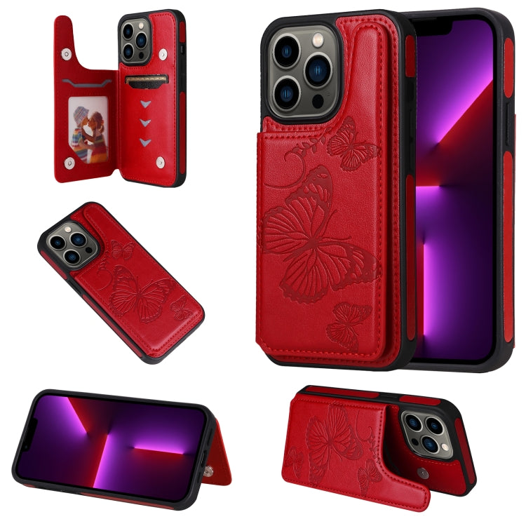 Butterfly Embossing Pattern Shockproof Phone Case, For iPhone 13 Pro Max, For iPhone 13 Pro, For iPhone 13