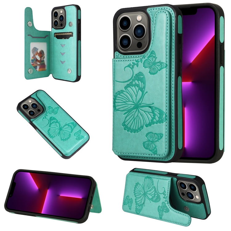 Butterfly Embossing Pattern Shockproof Phone Case, For iPhone 13 Pro Max, For iPhone 13 Pro, For iPhone 13