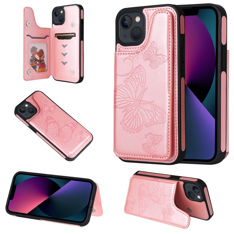 Butterfly Embossing Pattern Shockproof Phone Case, For iPhone 13 Pro Max, For iPhone 13 Pro, For iPhone 13