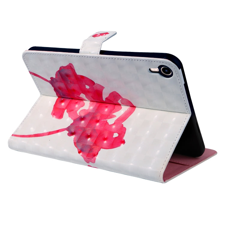 Étui à rabat horizontal en cuir avec motif 3D coloré pour iPad mini 6