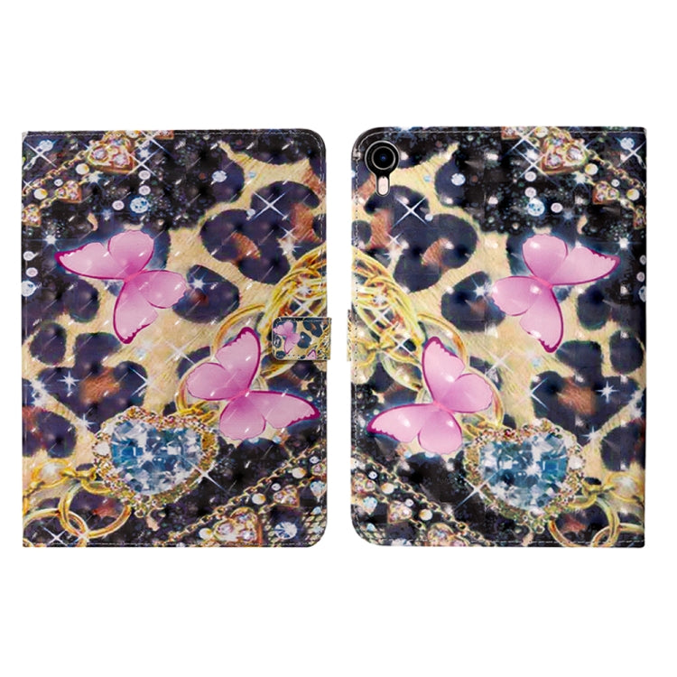 Étui à rabat horizontal en cuir avec motif 3D coloré pour iPad mini 6