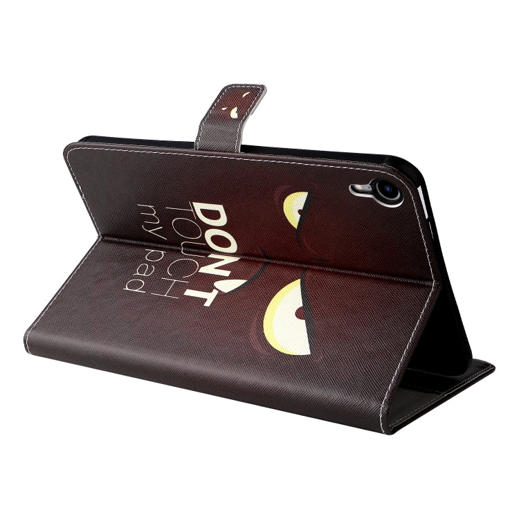 Étui à rabat horizontal en cuir pour tablette iPad mini 6, motif dessin coloré