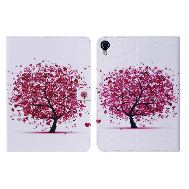 Étui à rabat horizontal en cuir pour tablette iPad mini 6, motif dessin coloré