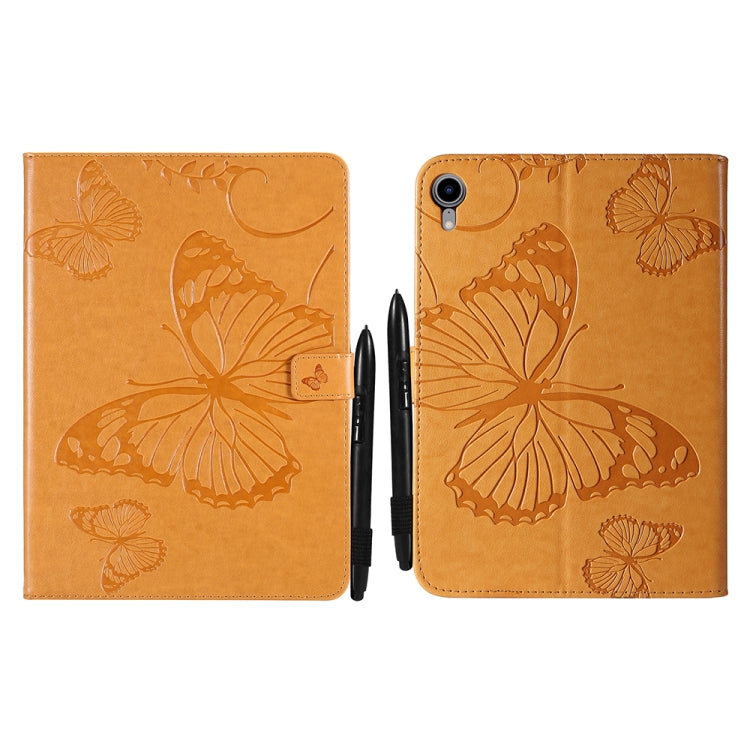 Pressed Printing Butterfly Pattern Horizontal Flip Leather Tablet Case, For iPad mini 6