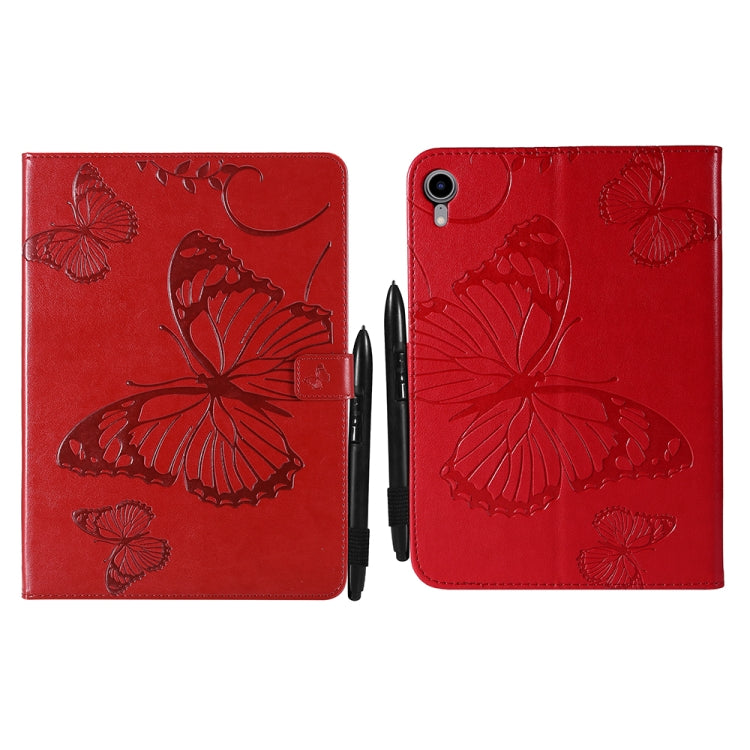 Pressed Printing Butterfly Pattern Horizontal Flip Leather Tablet Case, For iPad mini 6